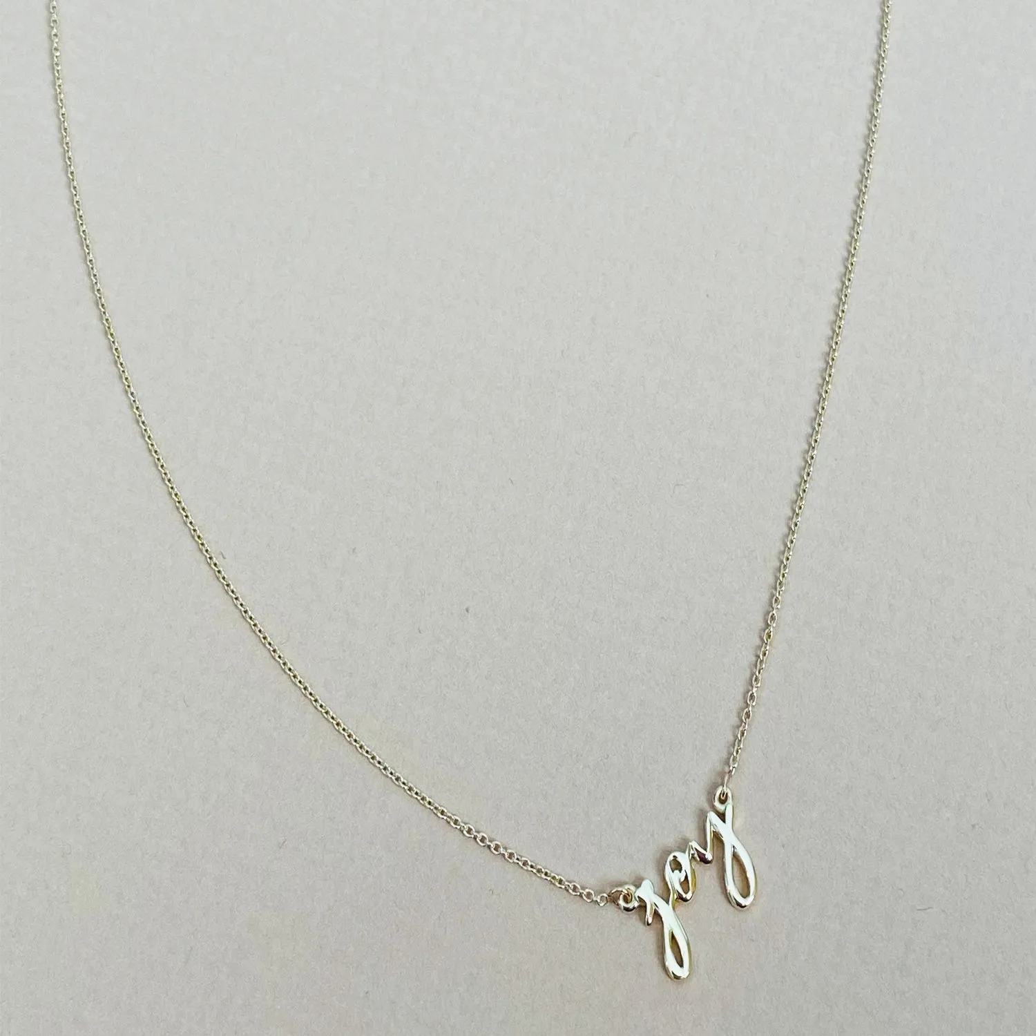 Custom Mini Love Letter Name Necklace
