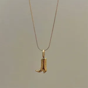 Dainty Country Boot Necklace