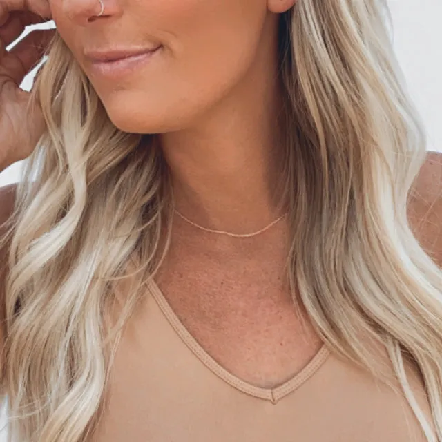 Dainty Gold Rope Chain Necklace