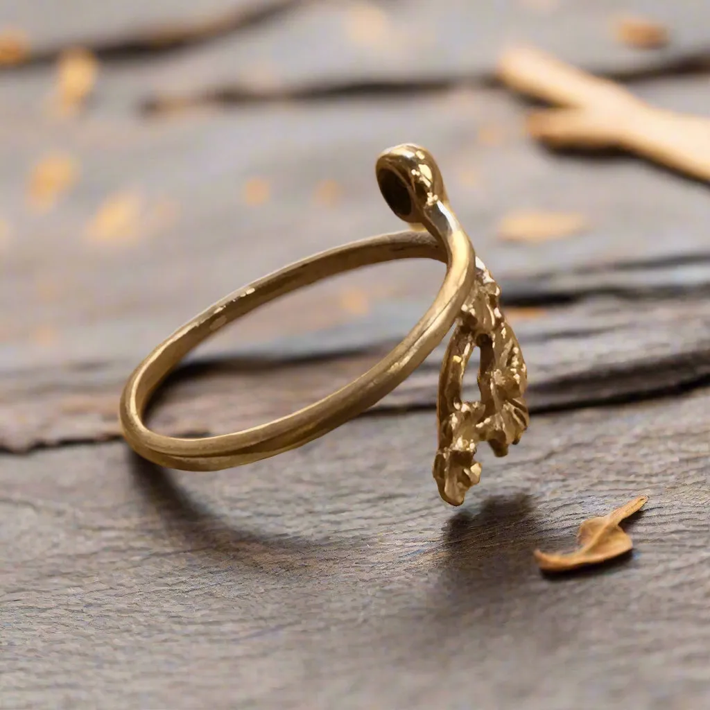 Dainty Minimalist Flower Ring - Simplicity.