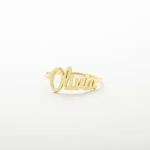 Dainty Name Ring