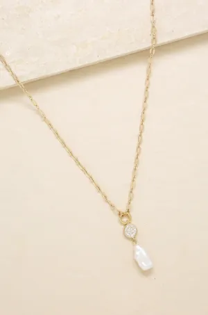 Dainty Vibes Freshwater Pearl 18k Gold Plated Necklace