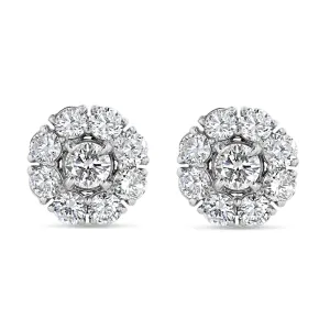 Delicate Diamond Cluster Studs