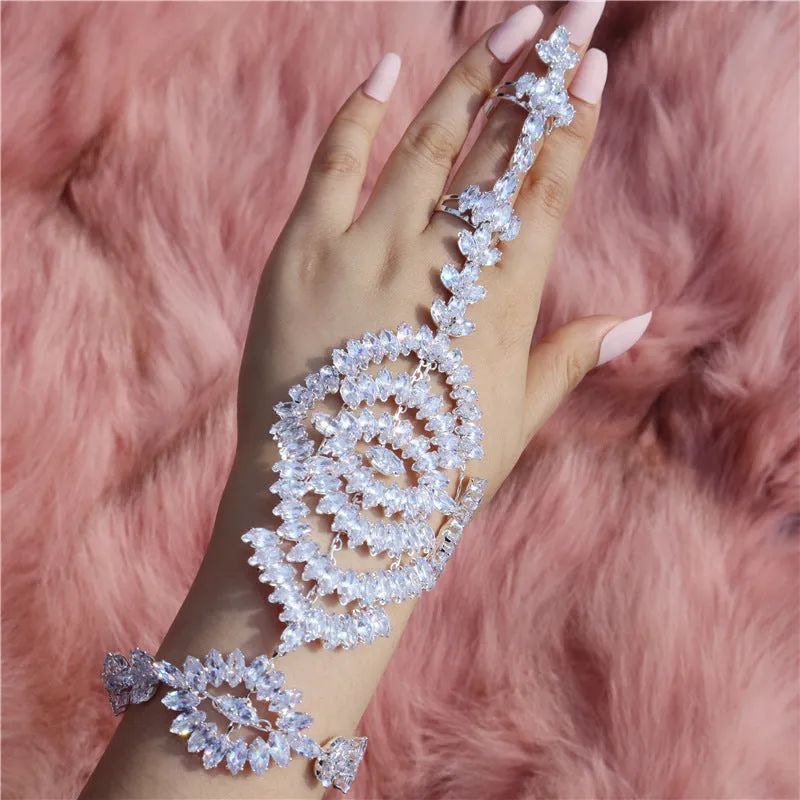 Delicate Sparkling Zircon Link Bracelet