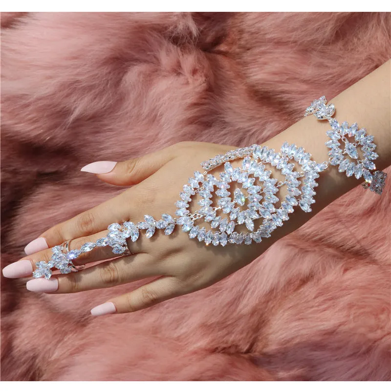 Delicate Sparkling Zircon Link Bracelet