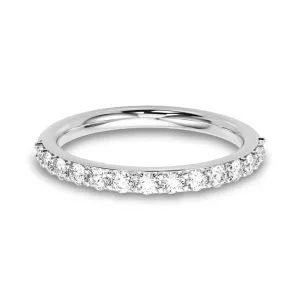 Delicate Stackable Round Diamond Anniversary Band