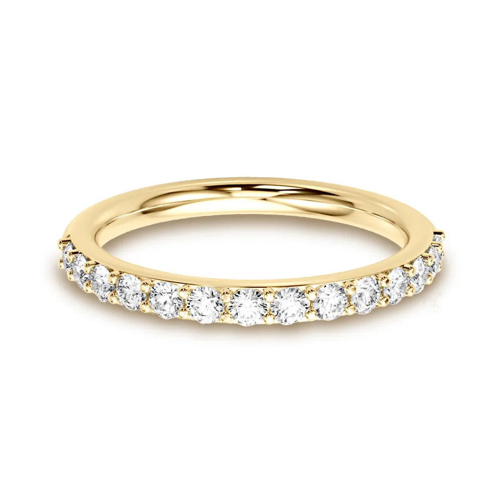 Delicate Stackable Round Diamond Anniversary Band