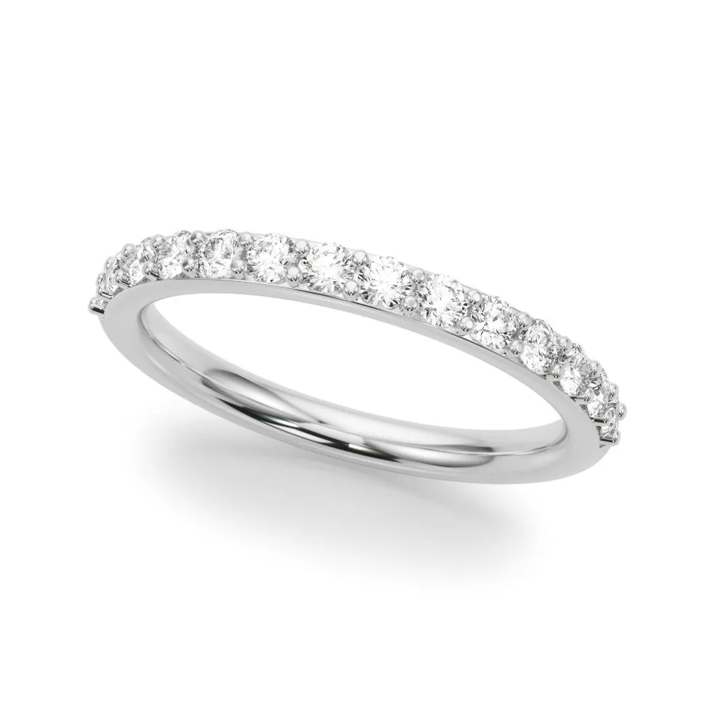 Delicate Stackable Round Diamond Anniversary Band