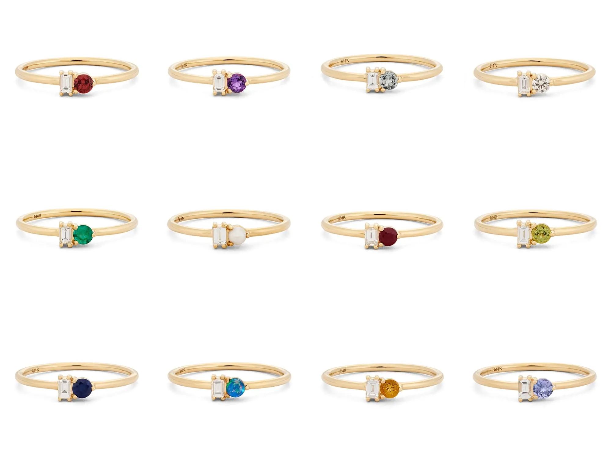 Diamond & Diamond Baguette Ring