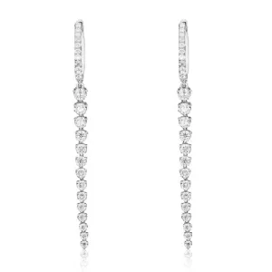Diamond Dangling Earrings 1.54ct tw