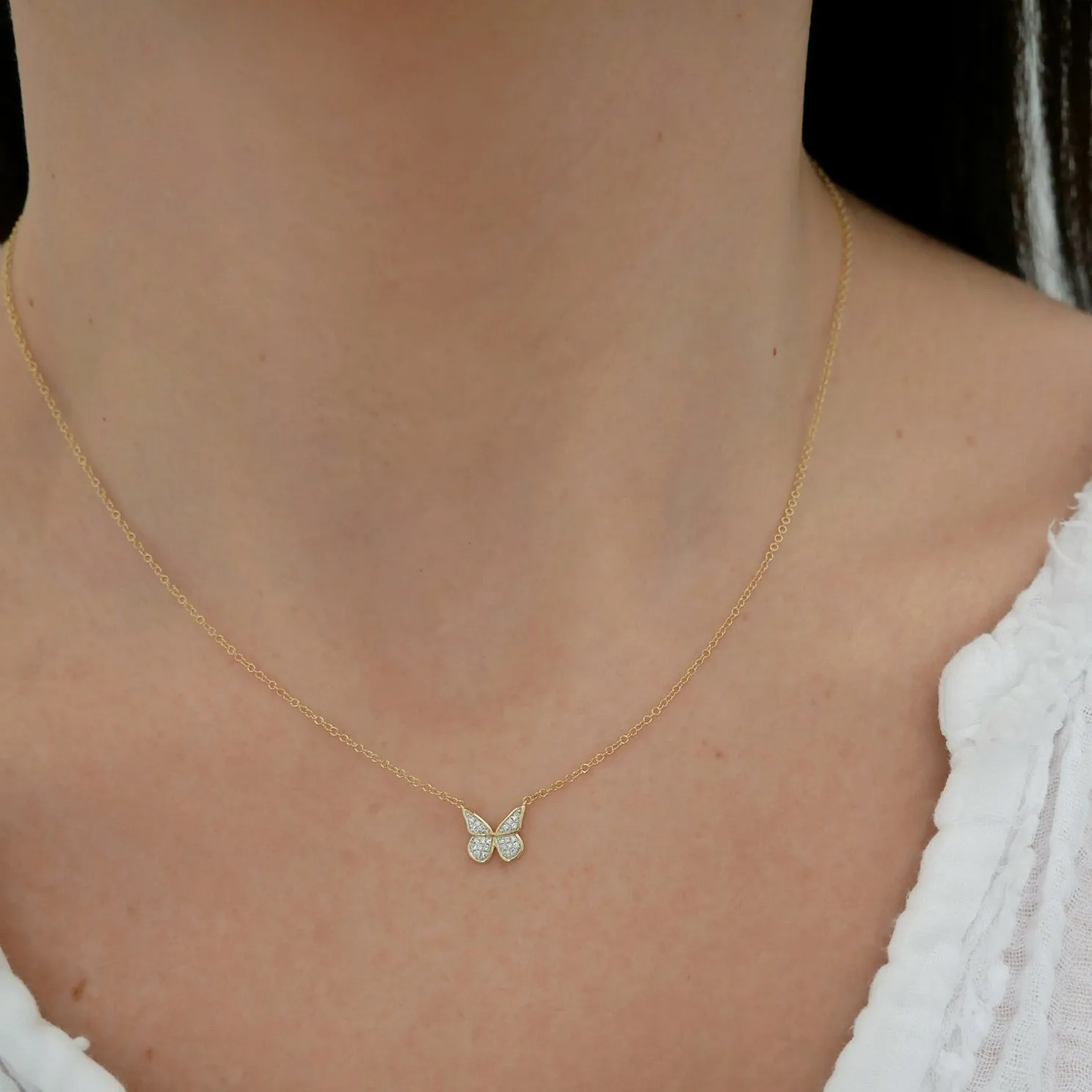 Diamond Flutter Necklace