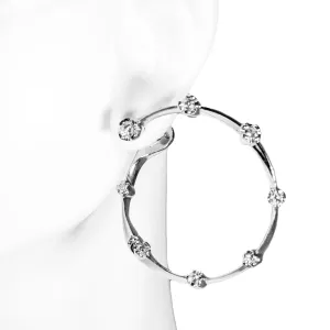 Diamonds hoops 0.60ct 18K White Gold