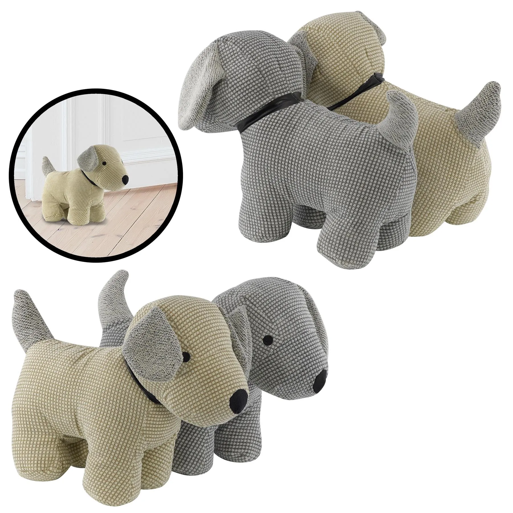 Dog Design Heavy Fabric Door Stopper