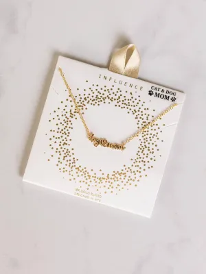 Dog Mom Script Necklace