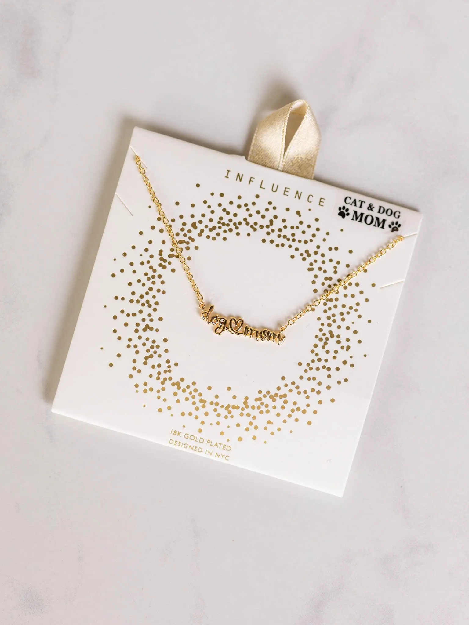 Dog Mom Script Necklace