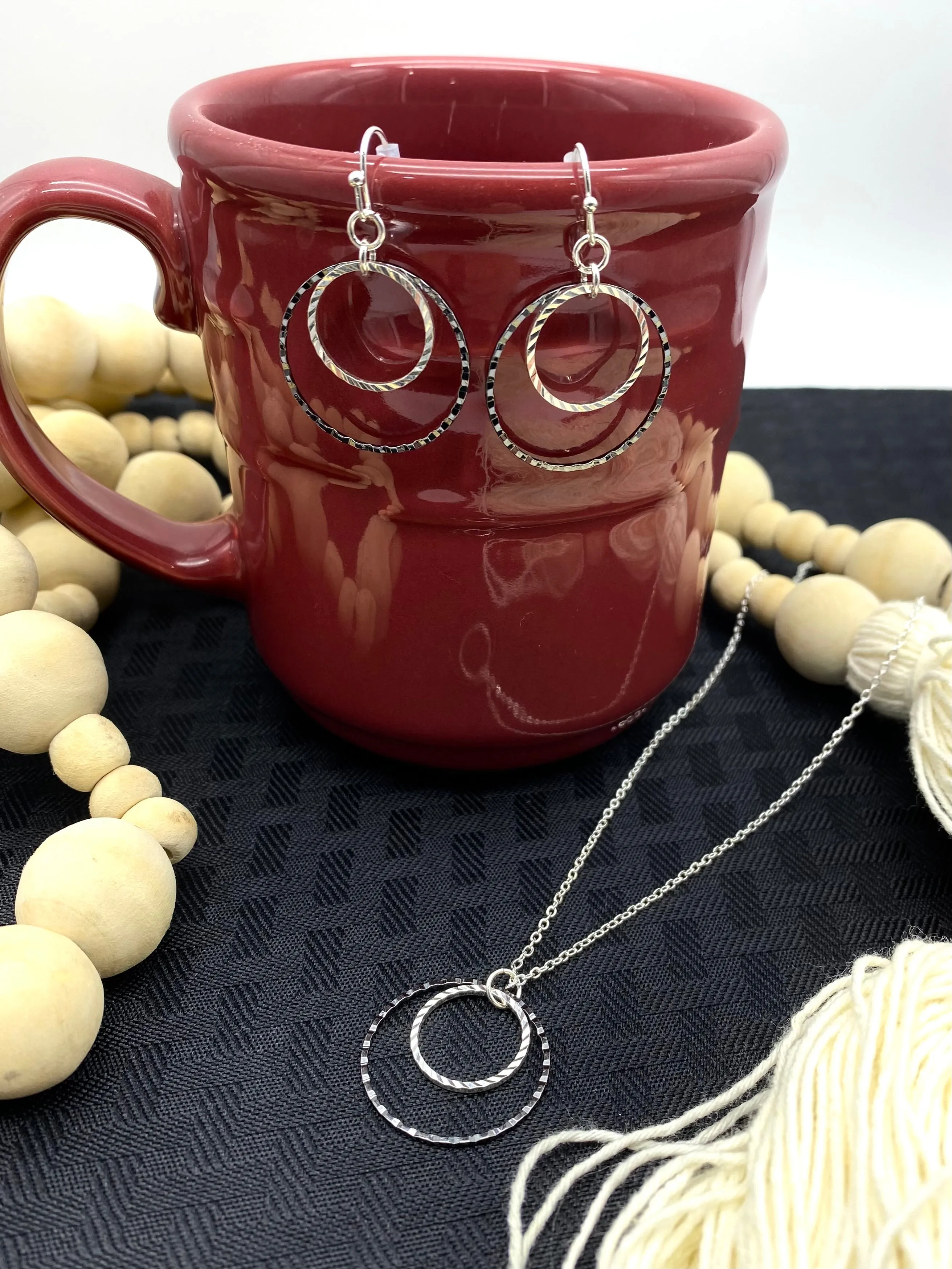 Double Splendid Necklace - Silver &