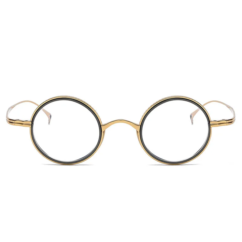 Draven Titanium Vintage Round Eyeglasses Frames