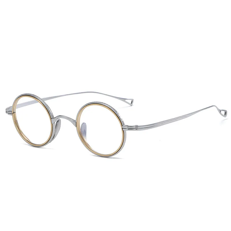 Draven Titanium Vintage Round Eyeglasses Frames