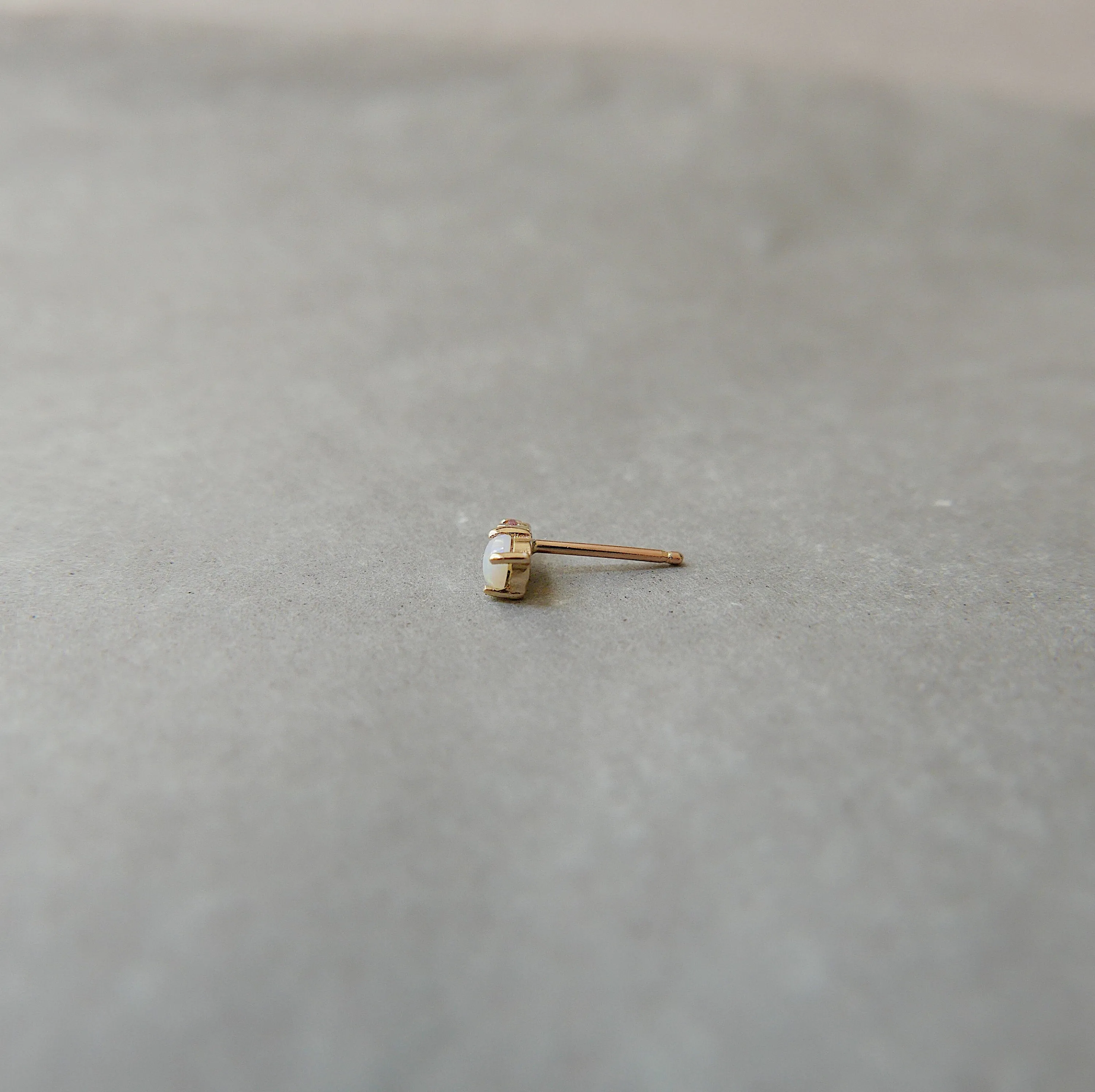 Duo Opal and Tourmaline Stud Earrings
