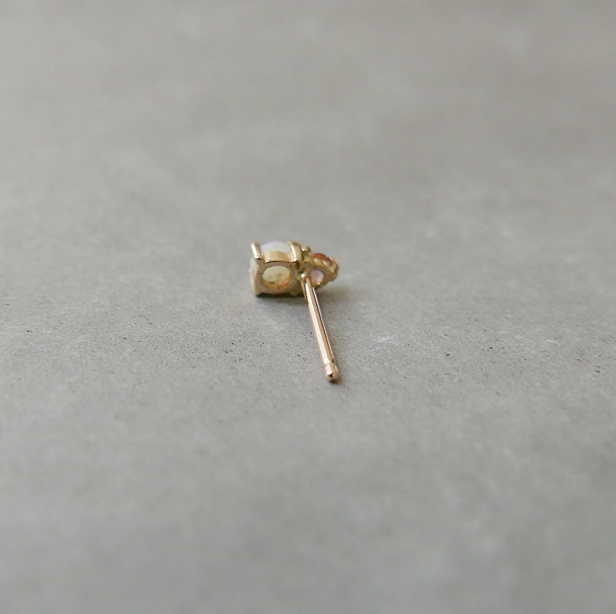 Duo Opal and Tourmaline Stud Earrings