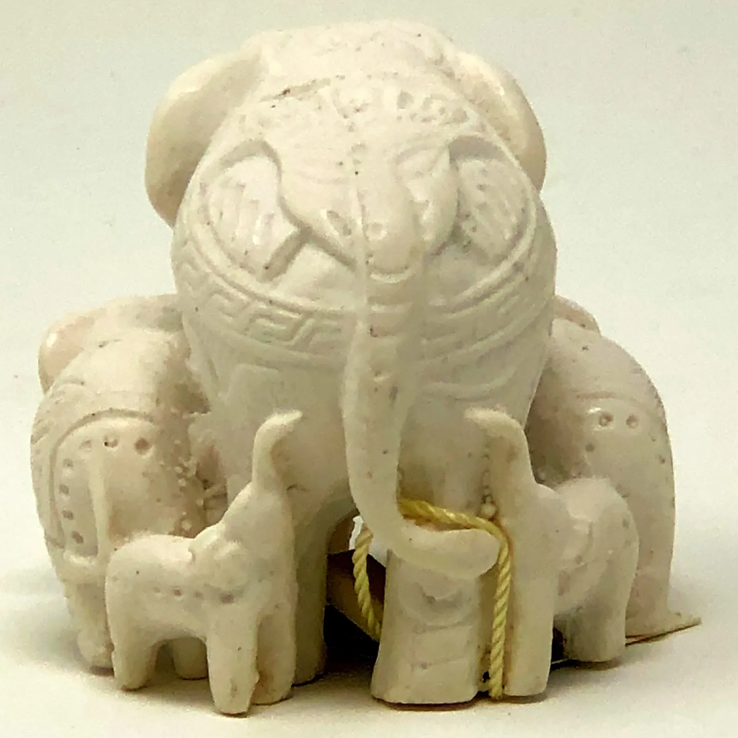 Elephant Family Carving
