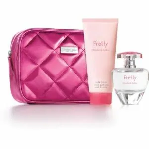 Elizabeth Arden Pretty Gift Set 50ml EDP   100ml Body Lotion   Bag