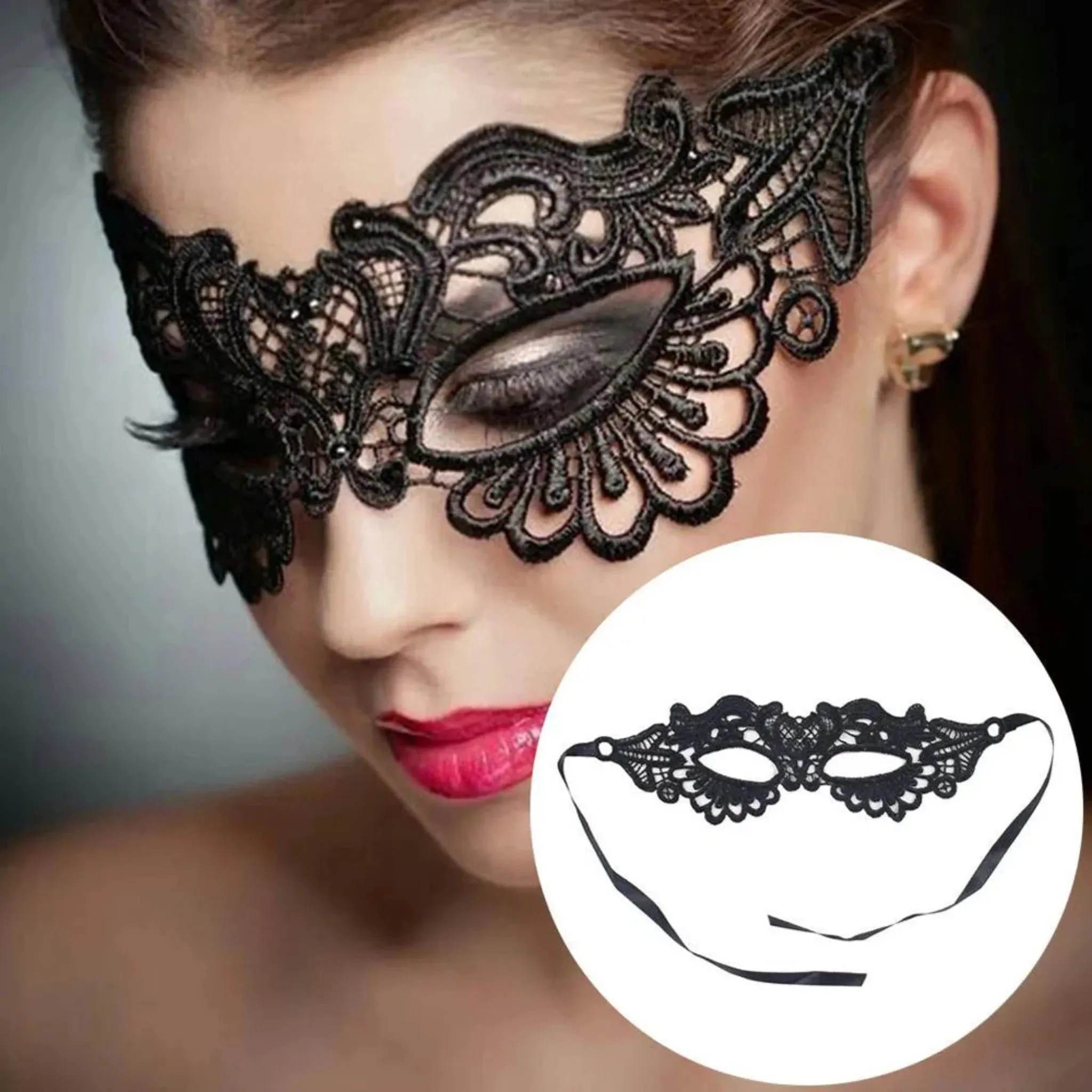 Embroidered Masquerade Mask