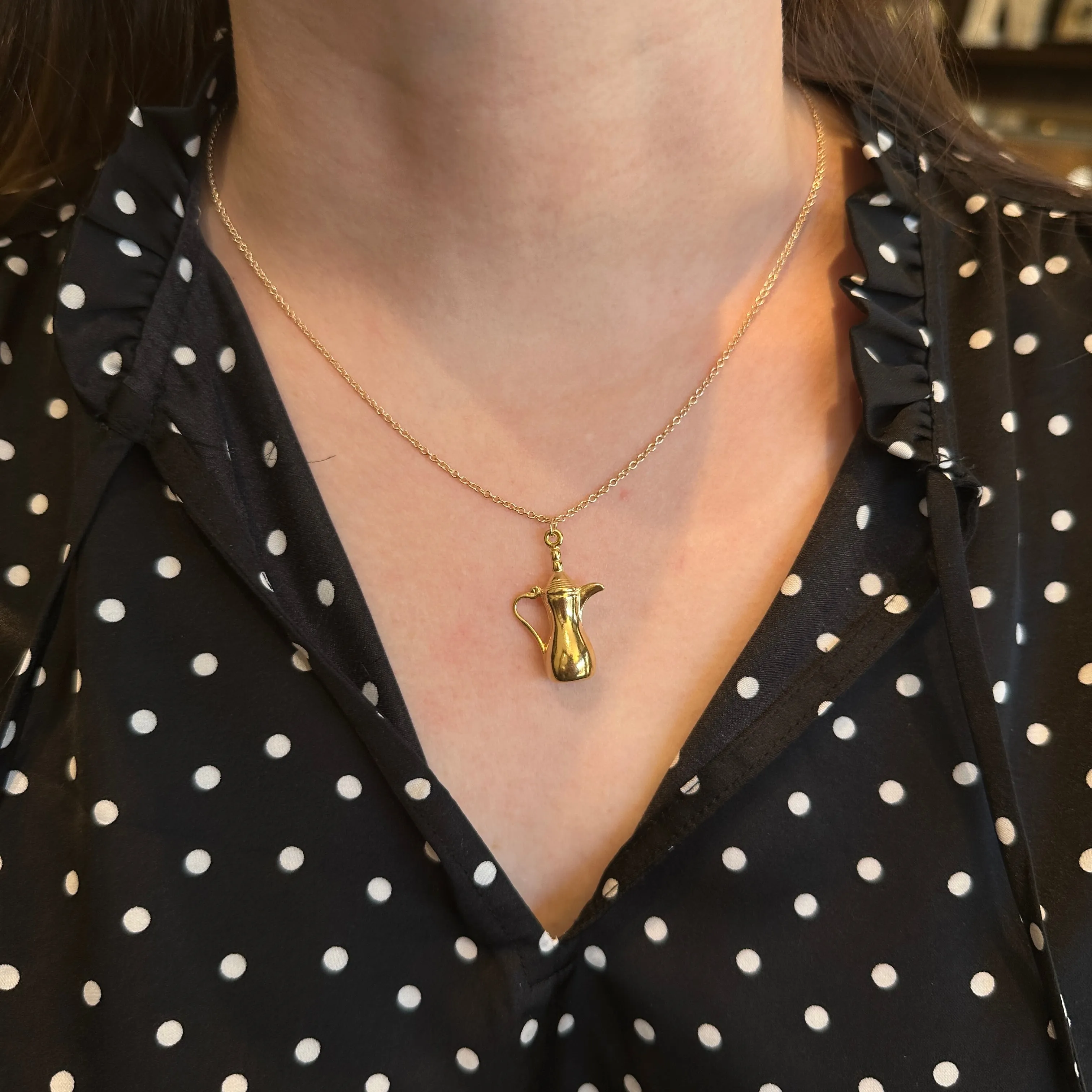 Estate 14K Yellow Gold Pitcher Charm