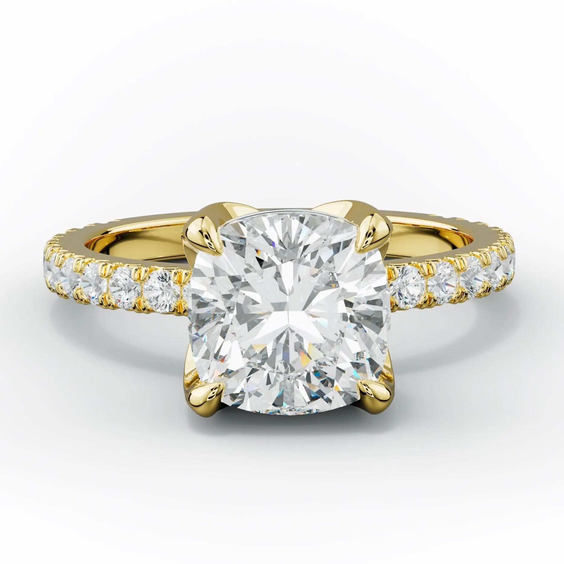 Evelyn Cushion Cut Diamond Engagement Ring
