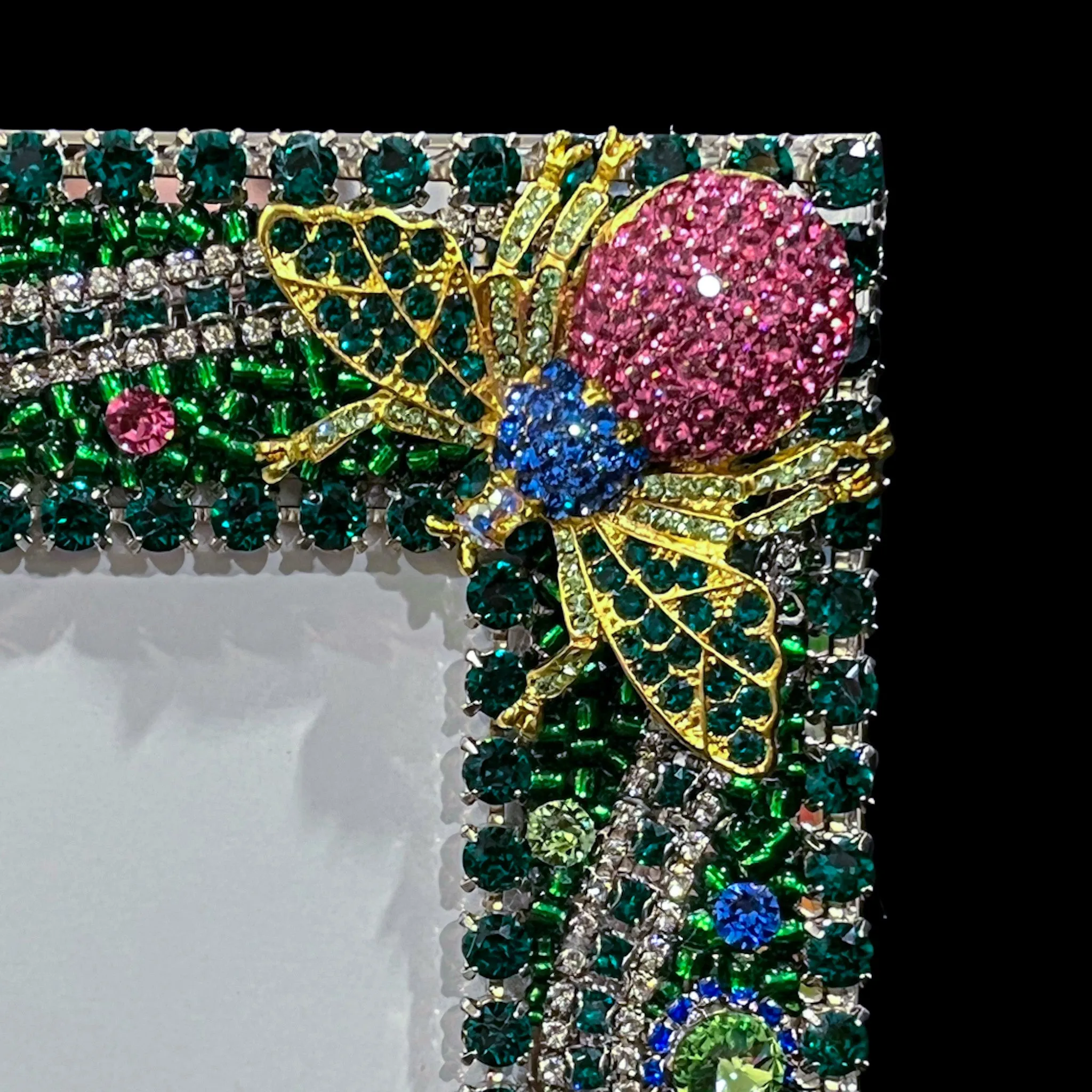 Evergreen 8 x 10 Crystallized Crystallized Bug Garden Picture Frame Featuring Premium Crystal