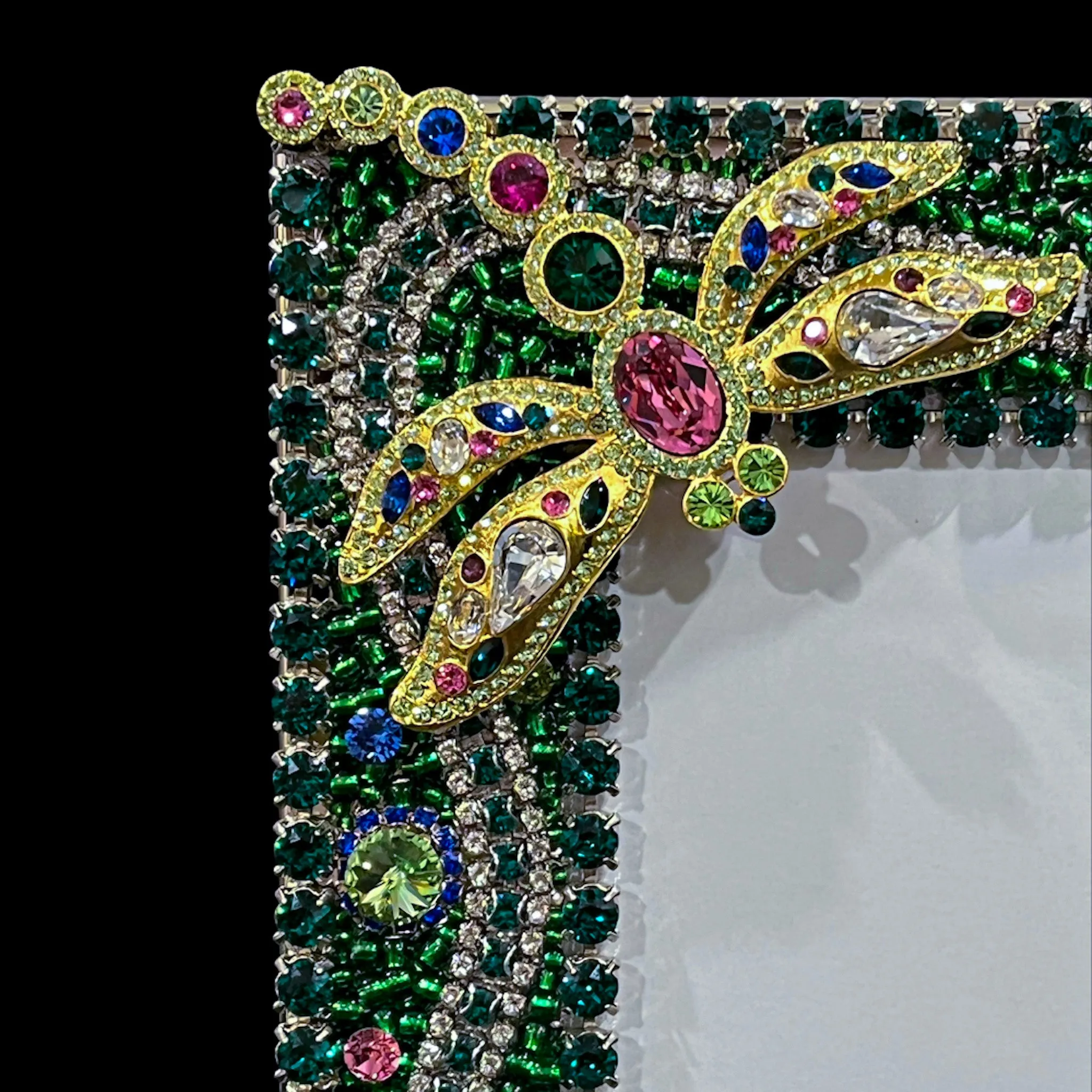 Evergreen 8 x 10 Crystallized Crystallized Bug Garden Picture Frame Featuring Premium Crystal