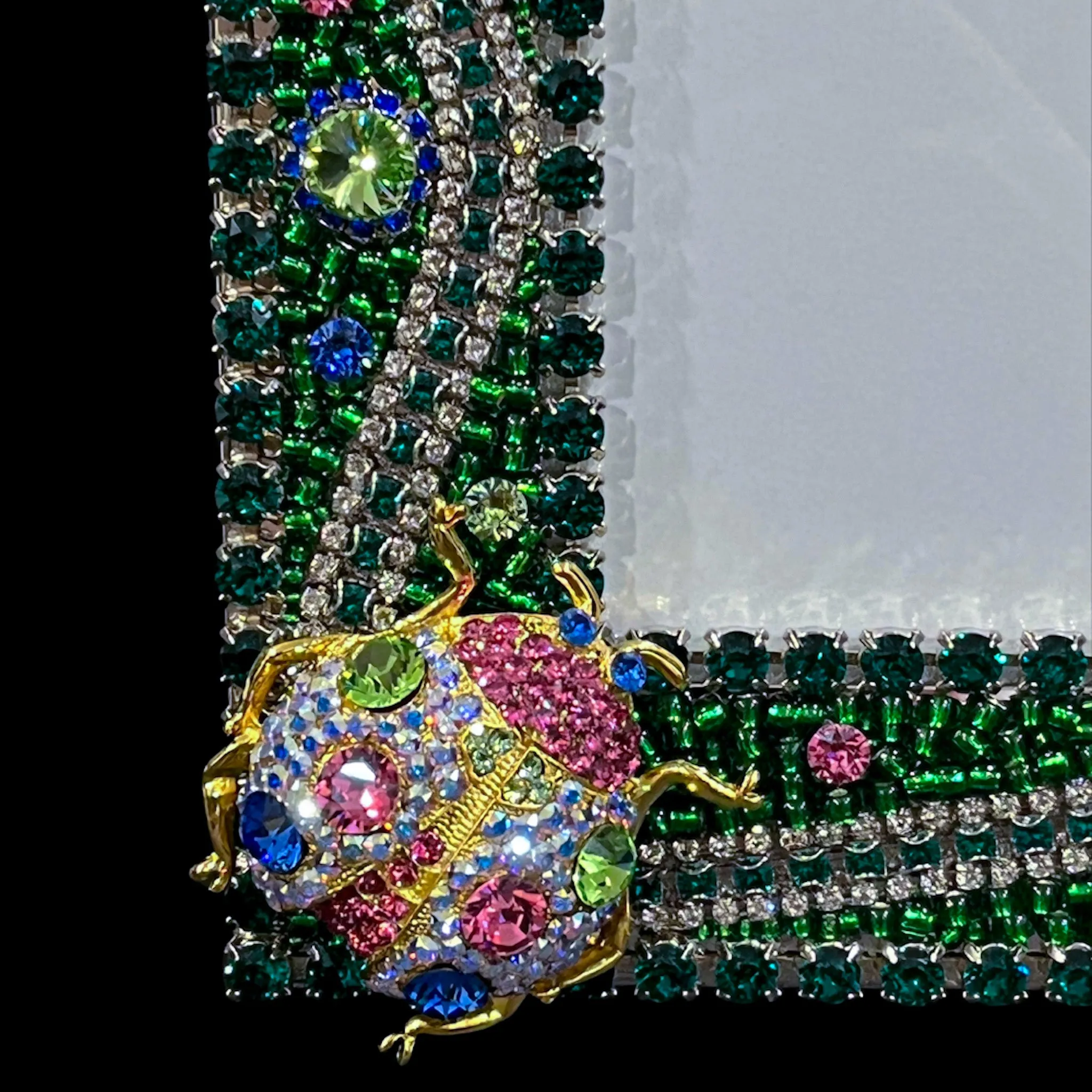 Evergreen 8 x 10 Crystallized Crystallized Bug Garden Picture Frame Featuring Premium Crystal