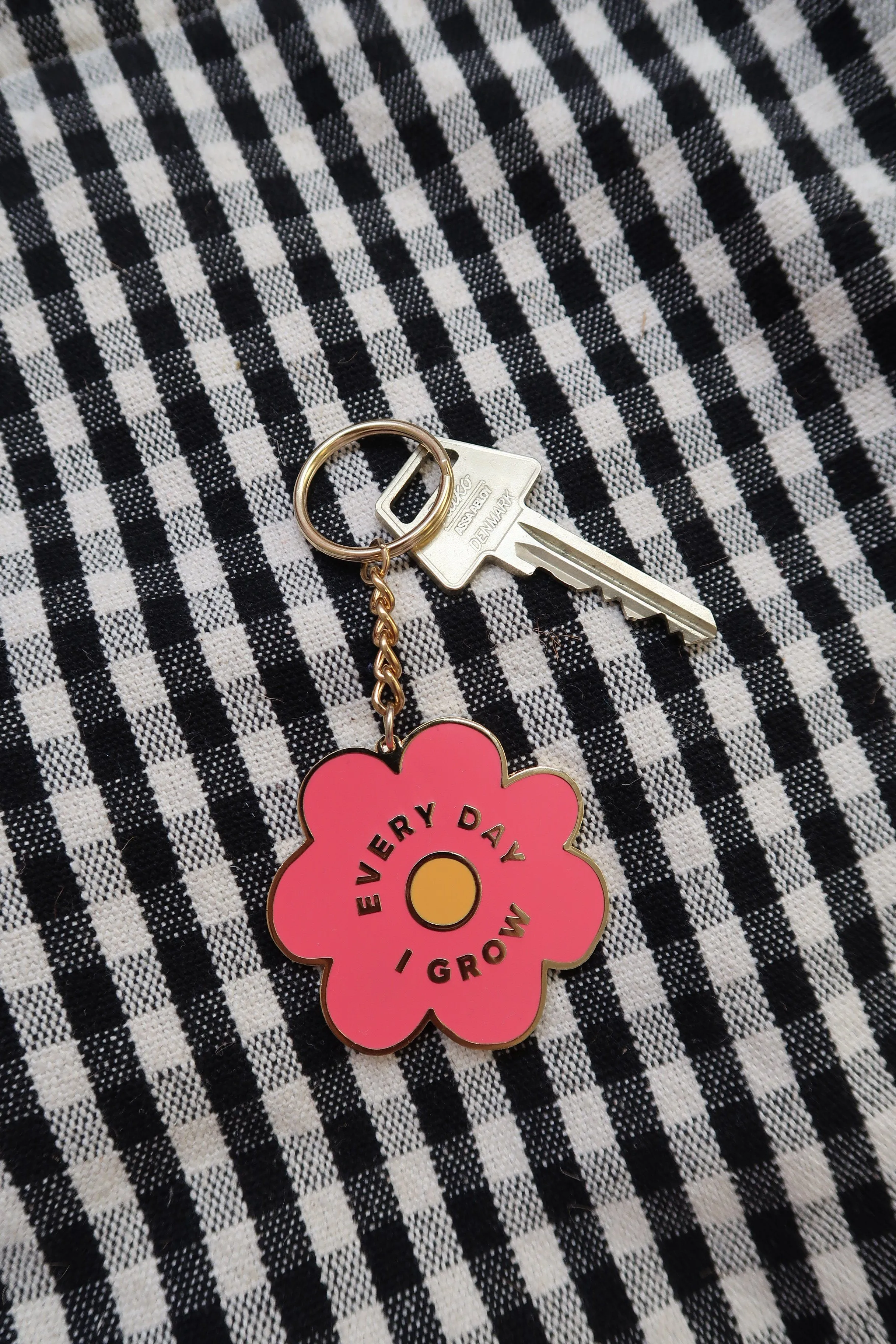 Every Day I Grow Keyring