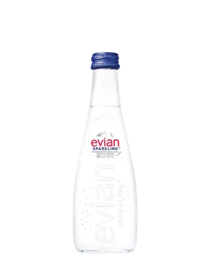 Evian Mineral Water Sparkling Glass 330ml
