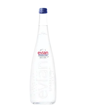 Evian Mineral Water Sparkling Glass 750ml