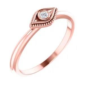 Evil Eye Diamond Ring