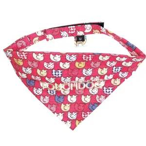 Fashionable dog bandana with Velcro closure and stylish print Extras