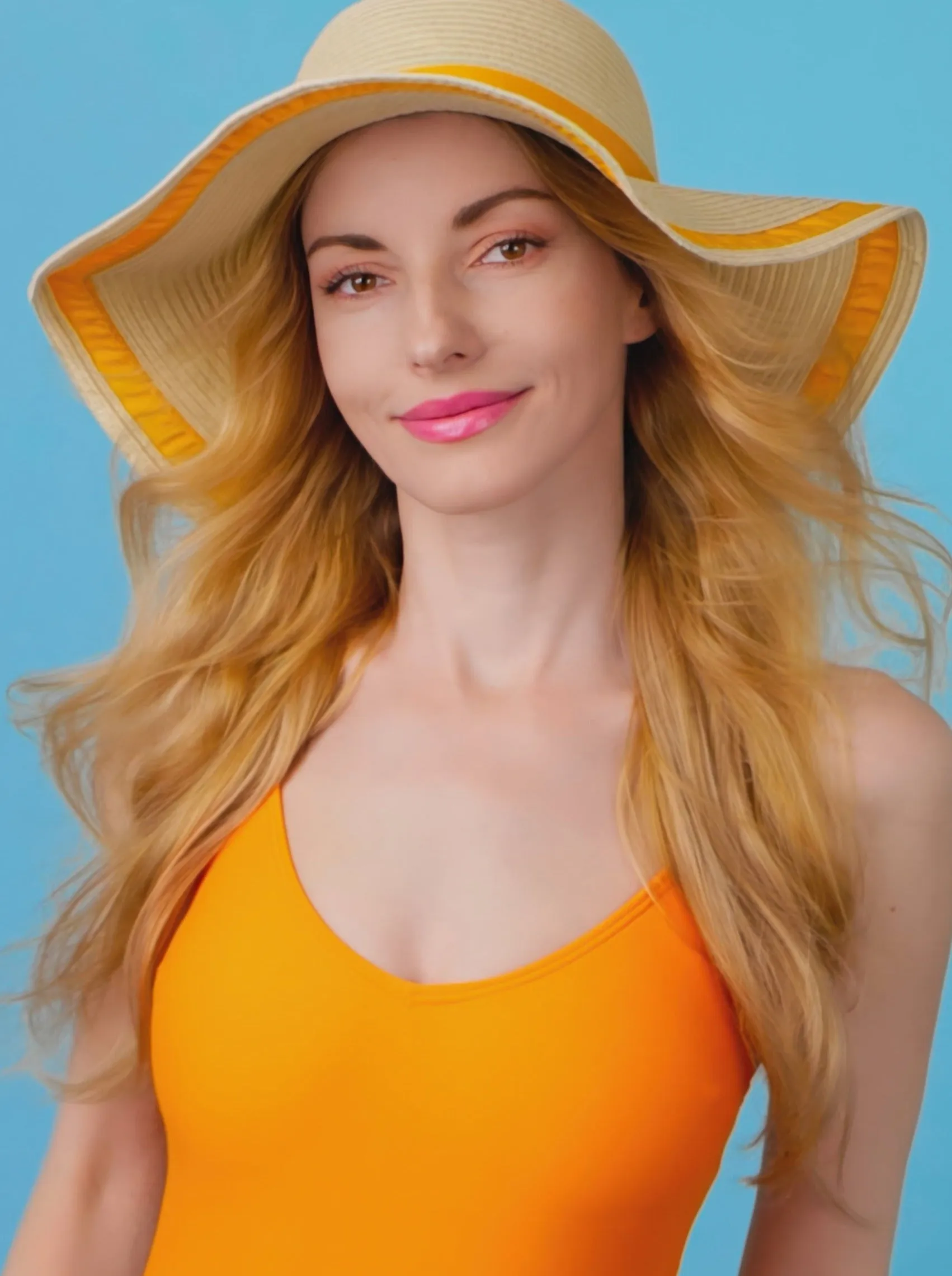 Fashionable summer hat