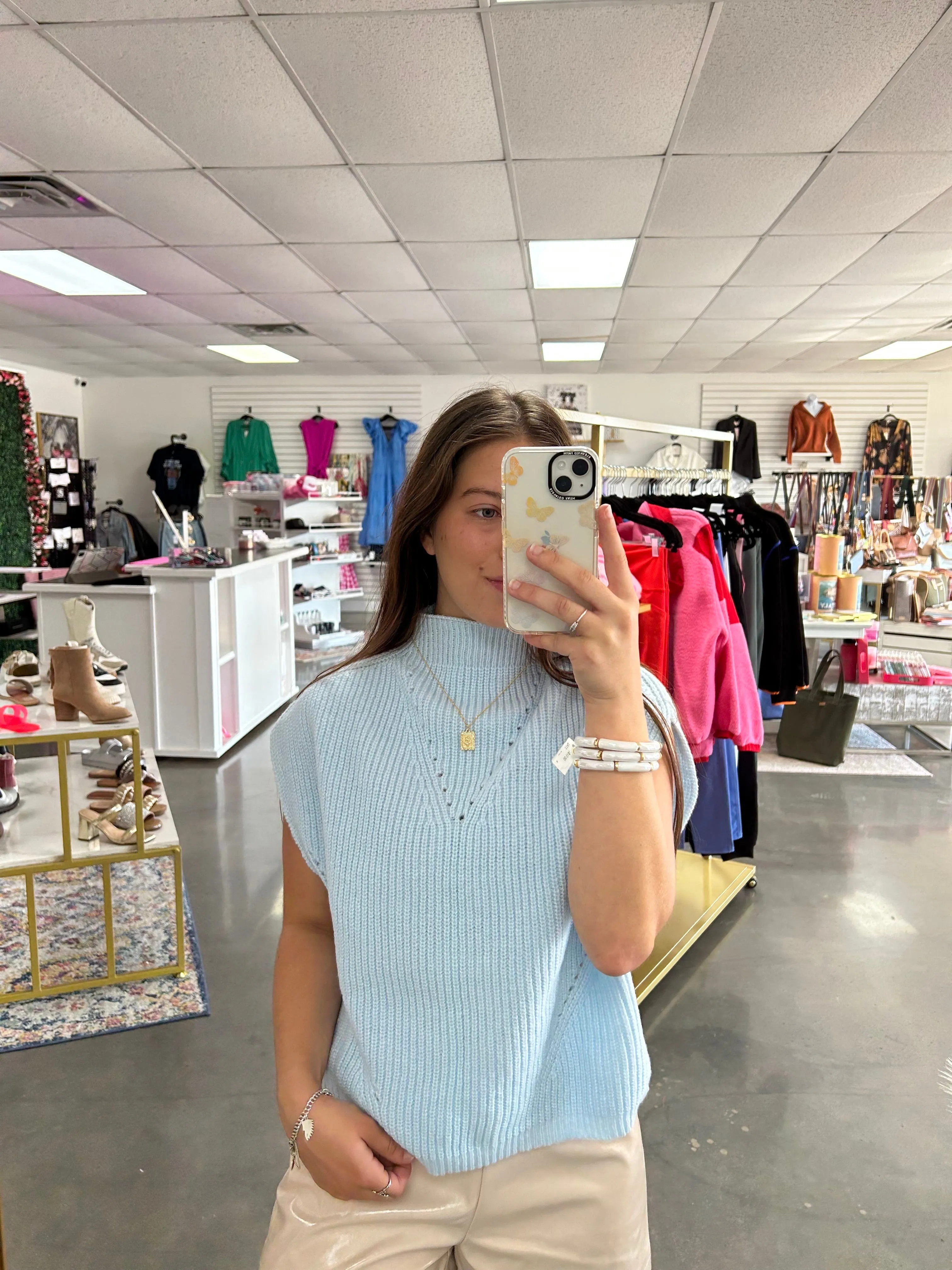 Feelin’ Blue Knit Top