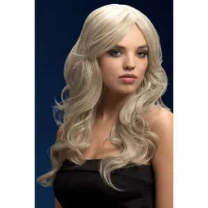 Fever Nicole Wig - Silver Blonde, Soft Wave with Side Parting