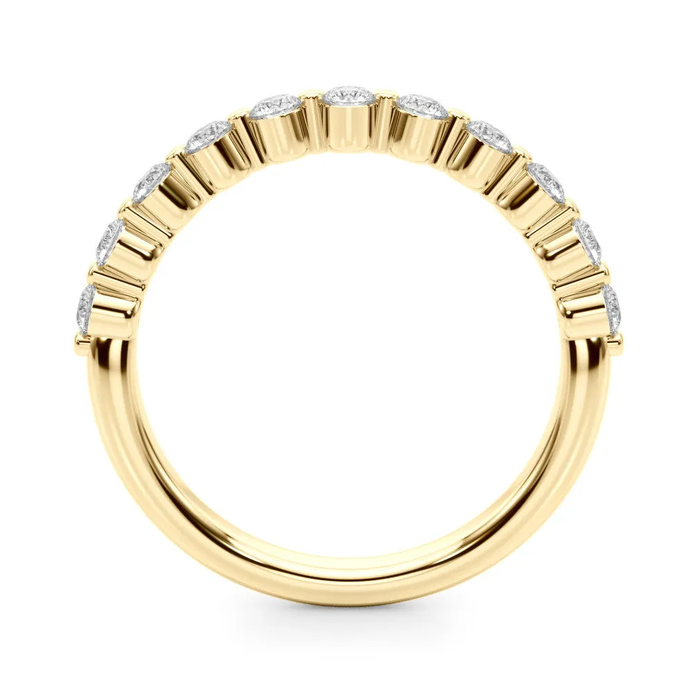 Floating Design 0.4 ct. Round Diamond Wedding Ring