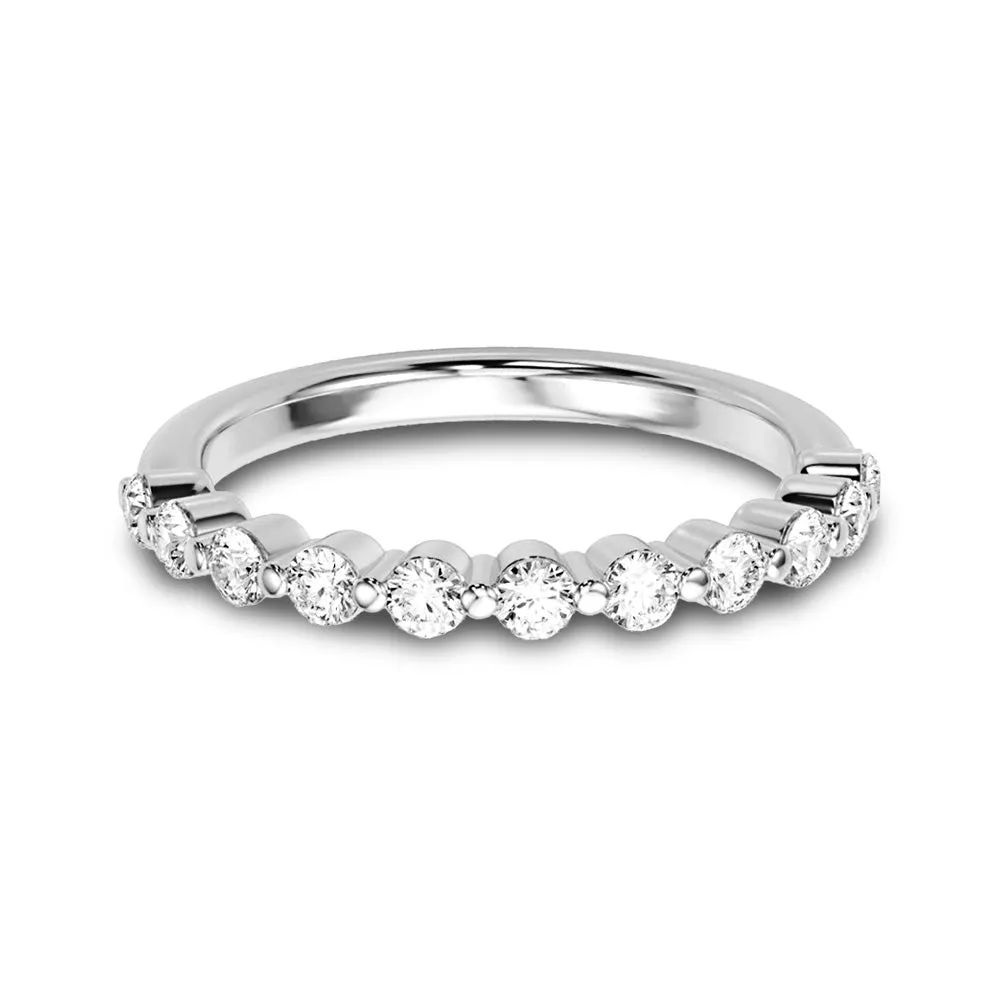 Floating Design 0.4 ct. Round Diamond Wedding Ring
