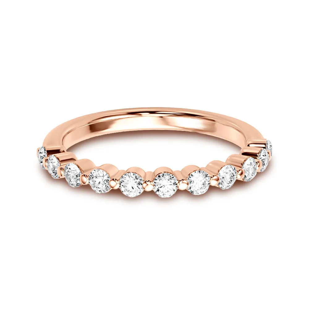Floating Design 0.4 ct. Round Diamond Wedding Ring