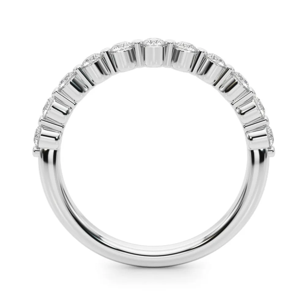 Floating Design 0.4 ct. Round Diamond Wedding Ring