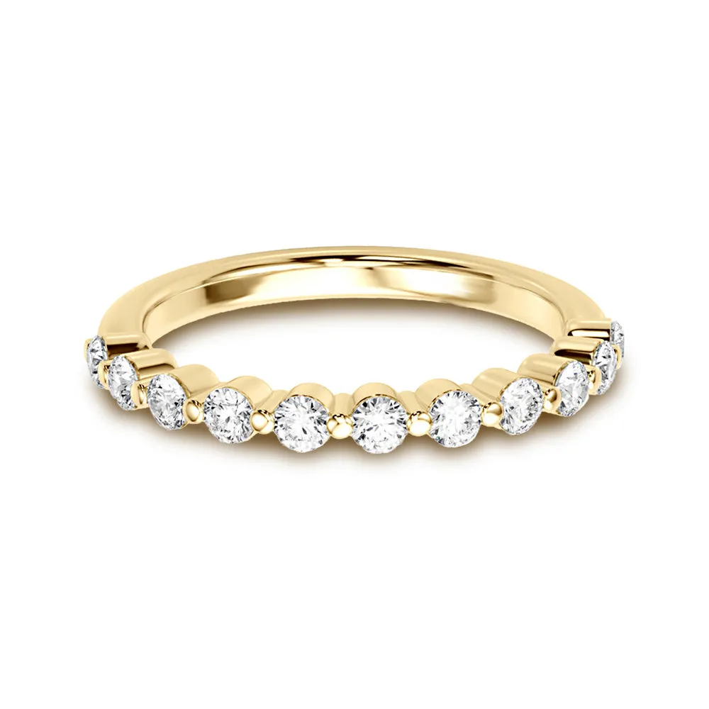 Floating Design 0.4 ct. Round Diamond Wedding Ring