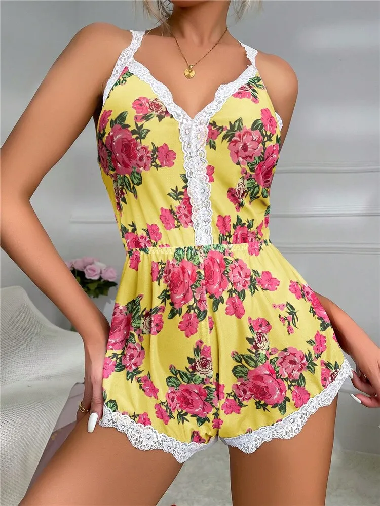 Floral Lace Rompwear