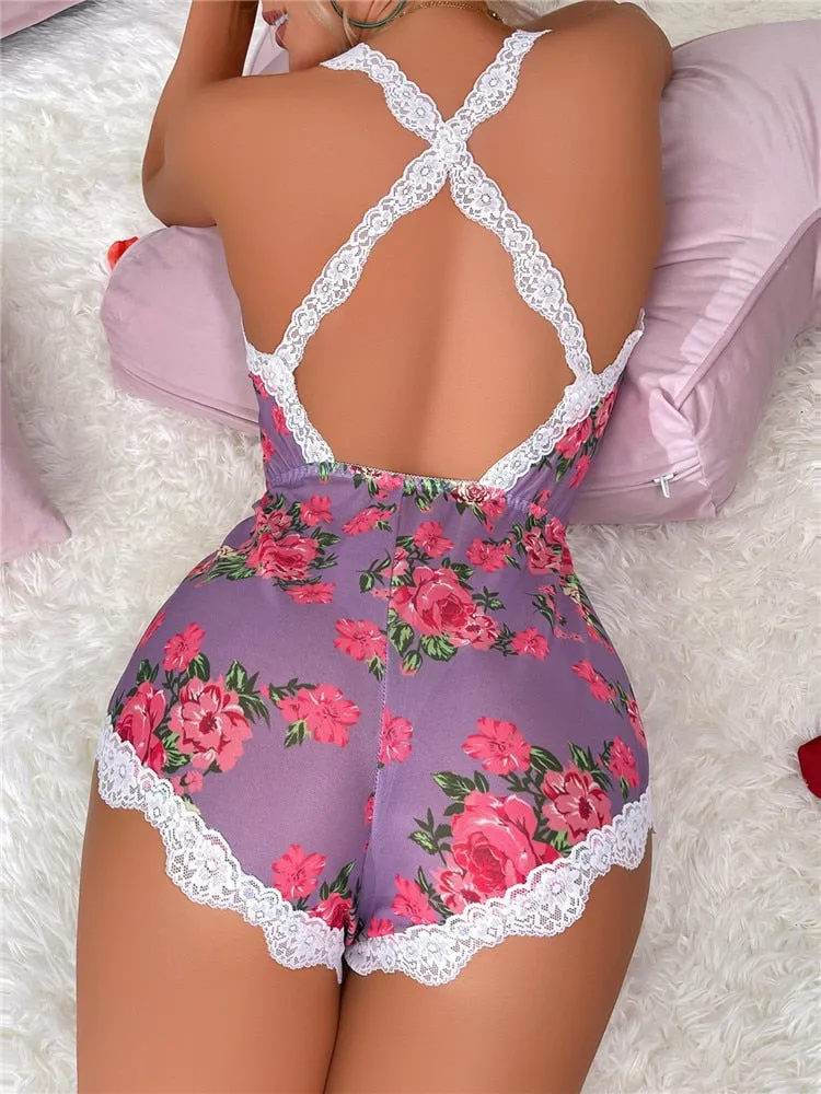 Floral Lace Rompwear