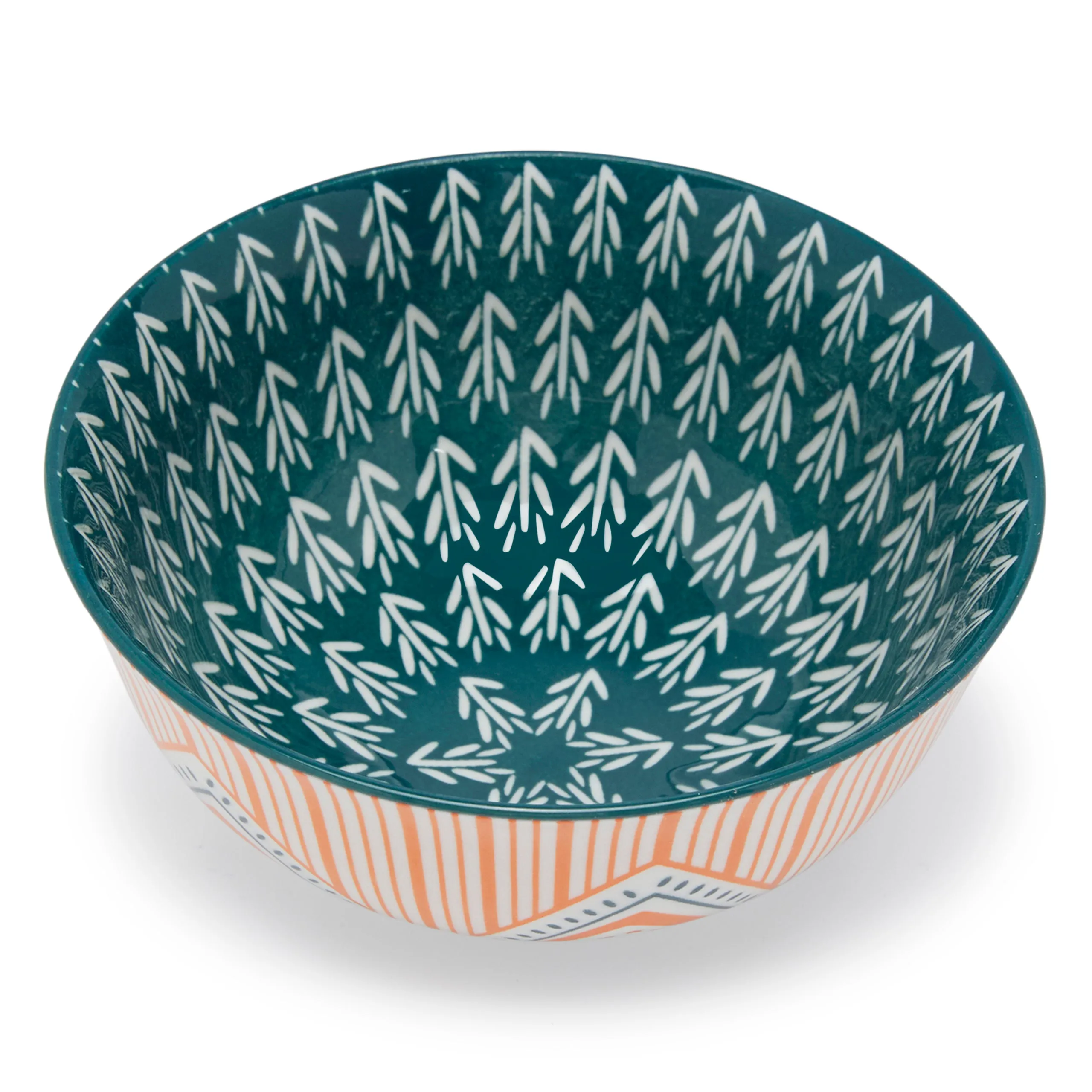 FLORAL MM KORI JHALLAR CERAMIC BOWL (12×5.5 CM SMALL)