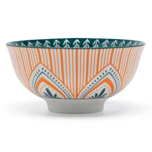 FLORAL MM KORI JHALLAR CERAMIC BOWL (12×5.5 CM SMALL)