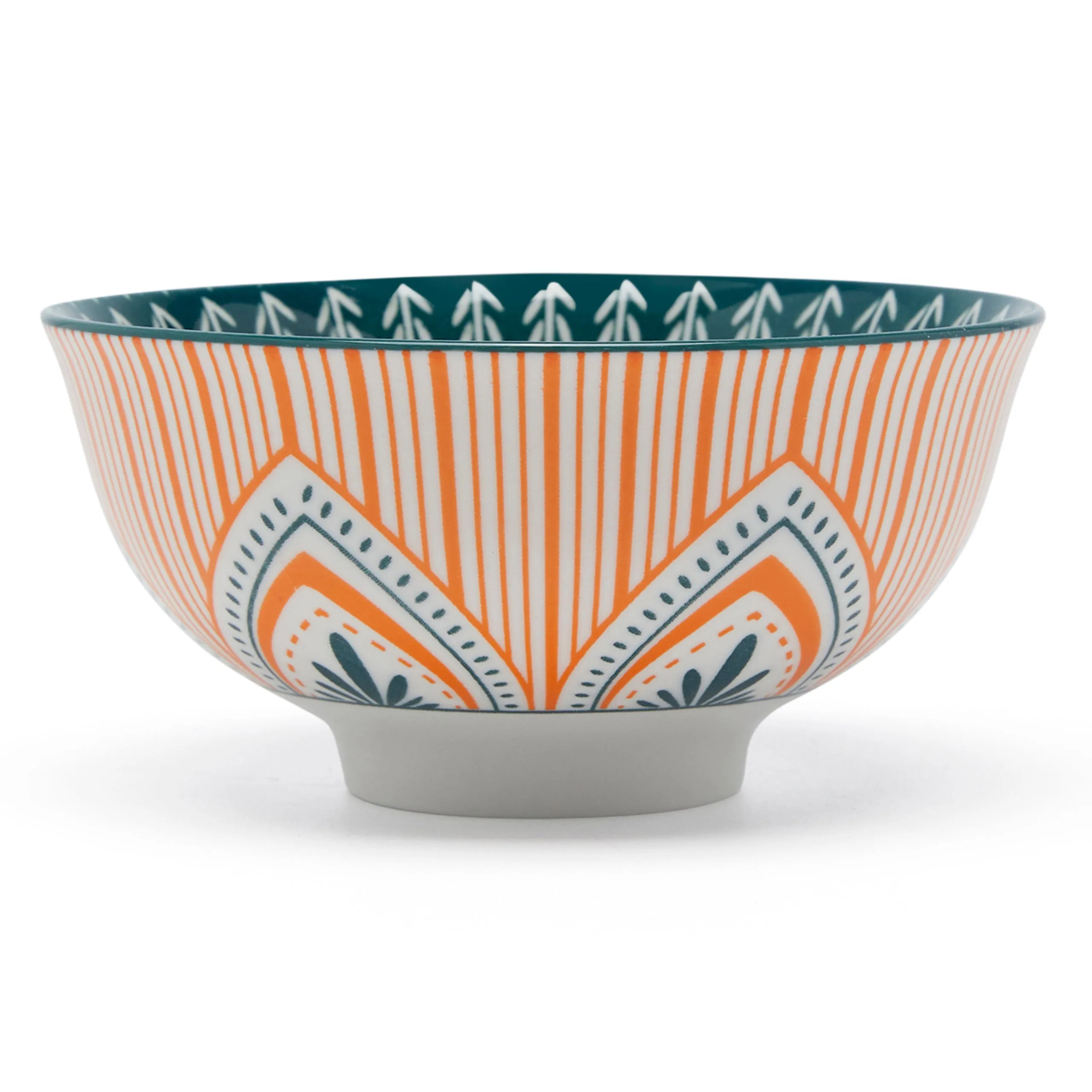 FLORAL MM KORI JHALLAR CERAMIC BOWL (12×5.5 CM SMALL)